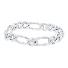 Load image into Gallery viewer, Fulton St. Figaro Chain Ring in Sterling Silver
