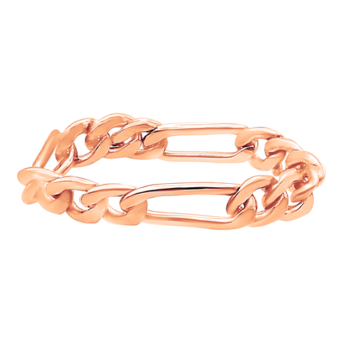Fulton St. Figaro Chain Ring in Rose Gold Filled