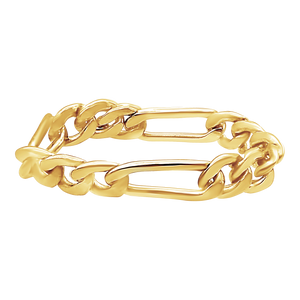 Fulton St. Figaro Chain Ring in Gold Filled