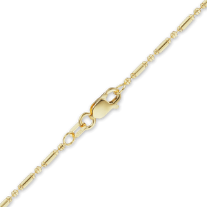 Atlantic Ave. Alternating Bead Chain Necklace in 14K Yellow Gold