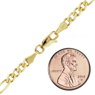 Fulton St. Figaro Anklet in 18K Yellow Gold