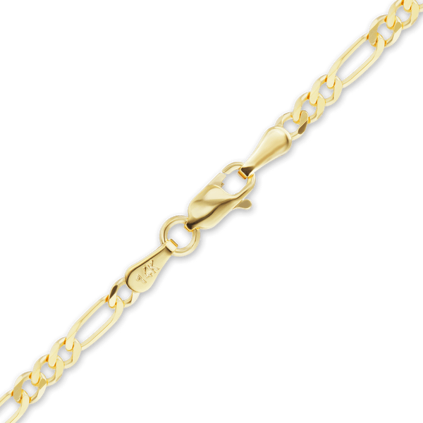 Fulton St. Figaro Anklet in 14K Yellow Gold