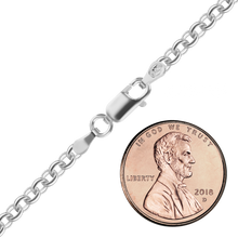 Load image into Gallery viewer, Soho Rolo Chain Anklet in Sterling Silver
