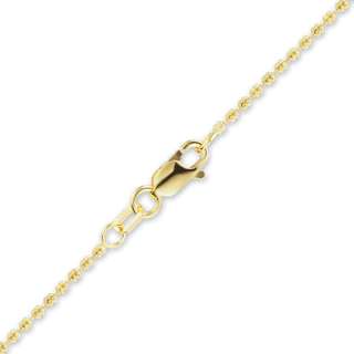Flatbush Fancy Bead Chain Necklace in 14K Yellow Gold
