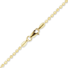Diamond Cut Broadway Bead Anklet in 18K Yellow Gold