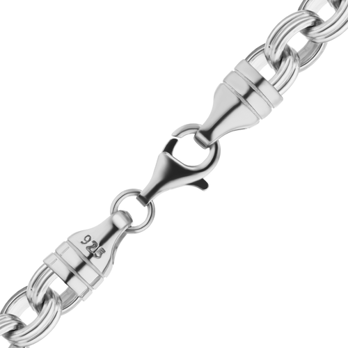 Downtown Double Cable Chain Bracelet in Sterling Silver