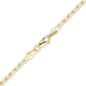 Essex St. Elongated Cable Anklet in 14K Yellow Gold