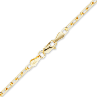 Essex St. Elongated Cable Anklet in 18K Yellow Gold