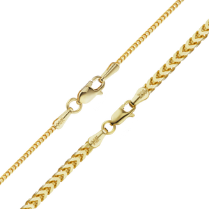 Flatiron Franco Chain Necklace in 14K Yellow Gold