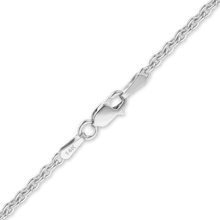 Load image into Gallery viewer, Chelsea Cable Chain Anklet in White Gold
