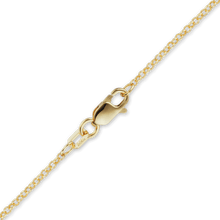 Load image into Gallery viewer, Herald Sq. Hollow Rolo Chain Necklace in 14K Yellow Gold
