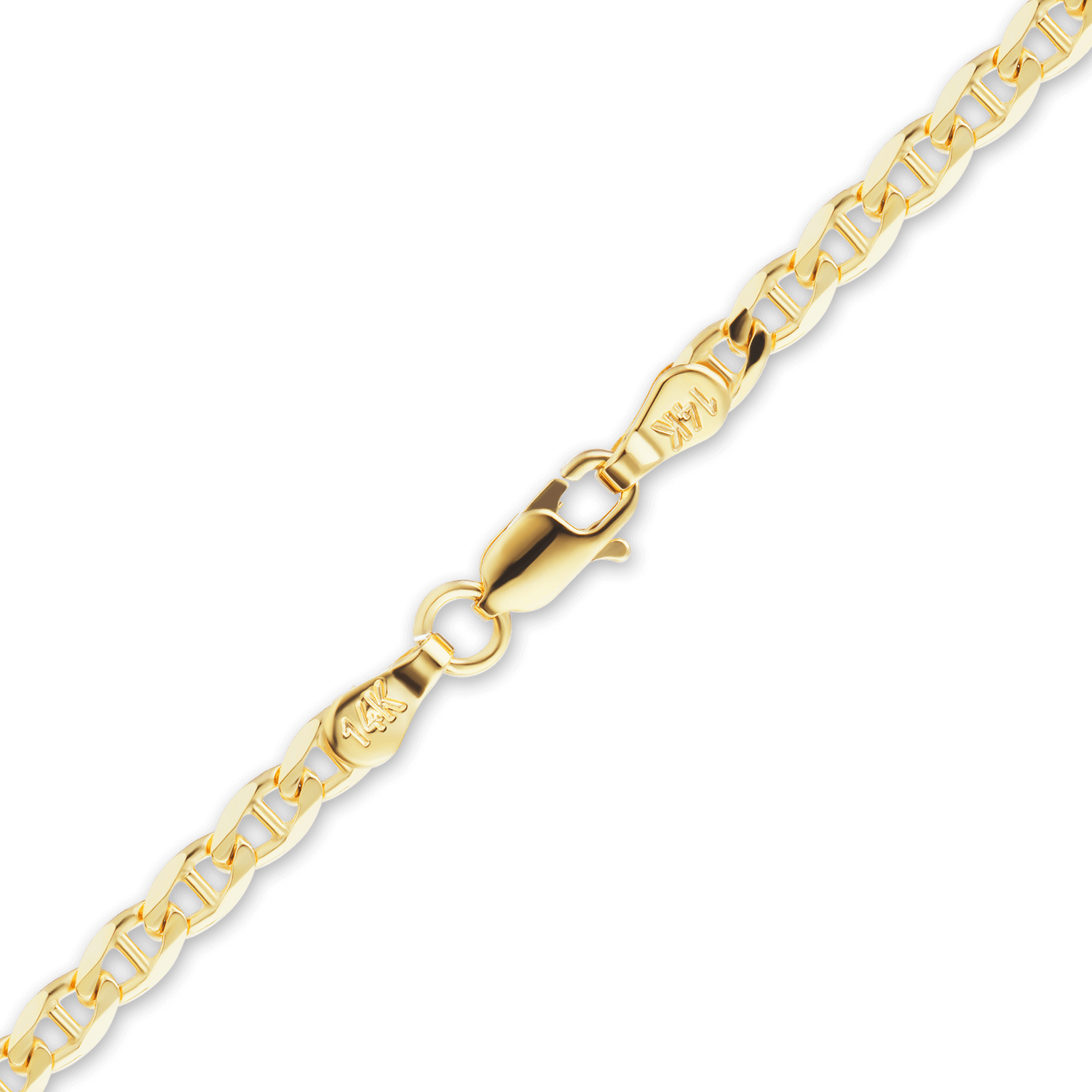 Madison Ave. Mariner Chain Necklace in 14K & 18K Yellow Gold – ITI NYC