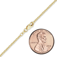 Load image into Gallery viewer, Canal St. Cable Anklet in 18K Yellow Gold
