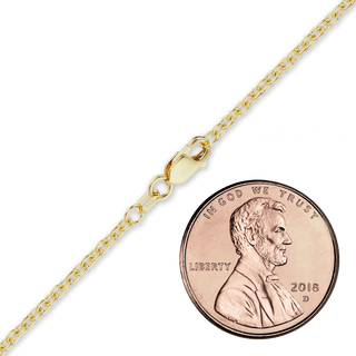 Canal St. Cable Anklet in 18K Yellow Gold