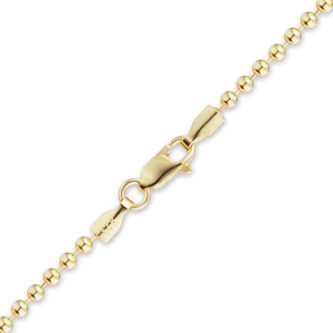 Broadway Bead Anklet in 18K Yellow Gold