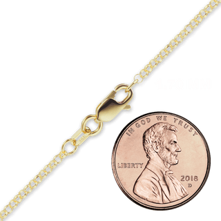 Soho Rolo Anklet in 18K Yellow Gold