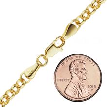 Load image into Gallery viewer, Soho Rolo Chain Anklet in 14K Yellow Gold

