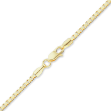 Load image into Gallery viewer, Bleecker St. Box Chain Anklet in 14K Yellow Gold
