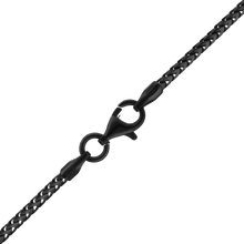 Load image into Gallery viewer, Flatiron Franco Black Ruthenium Chain Necklace in Sterling Silver
