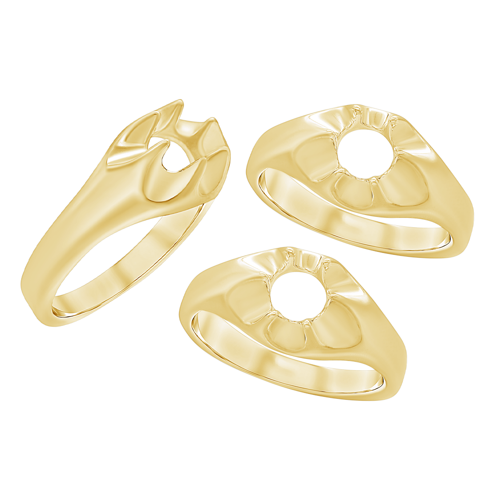 Men's Gypsy Ring in 14K Gold