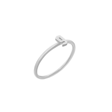 Load image into Gallery viewer, Gothic Initial Ring in Sterling Silver

