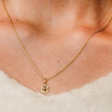 Load image into Gallery viewer, ITI NYC Chai Circle Pendant in 14K Gold
