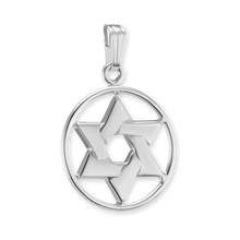 Load image into Gallery viewer, ITI NYC Star of David Pendant Medallion in Sterling Silver
