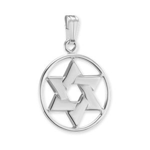 ITI NYC Star of David Pendant Medallion in Sterling Silver