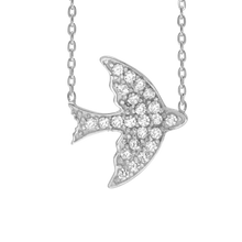 Load image into Gallery viewer, Dove Necklace in Sterling Silver (13 x 15mm)
