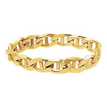 Load image into Gallery viewer, Madison Ave. Mariner Chain Ring in 14K Yellow Gold
