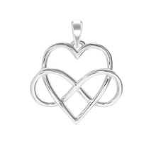 Load image into Gallery viewer, Infinity with Heart Charm (32 x 29mm)
