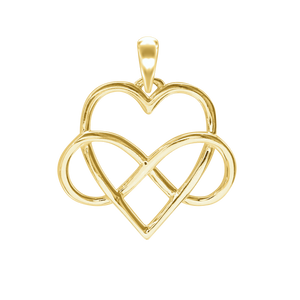 Infinity with Heart Charm (32 x 29mm)