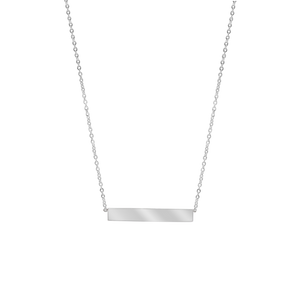 Bar Necklace in Sterling Silver (3 x 20mm)