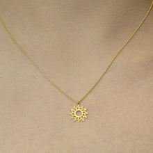 Load image into Gallery viewer, Sun Necklace in Sterling Silver (17 x 14mm)

