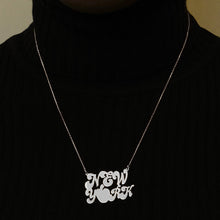 Load image into Gallery viewer, New York Necklace in Sterling Silver (23 x 35mm)
