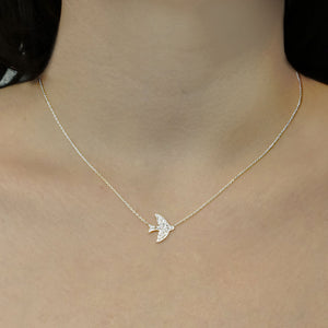 Dove Necklace in Sterling Silver (13 x 15mm)