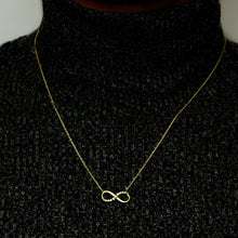 Load image into Gallery viewer, Infinity Necklace in Sterling Silver (18 x 9mm)
