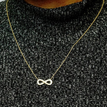 Load image into Gallery viewer, Infinity Necklace in Sterling Silver (19 x 8mm)
