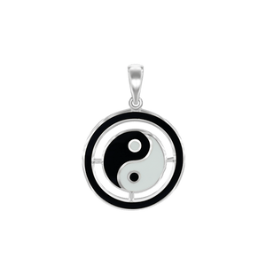 ITI NYC Yin Yang Symbol Pendant in Sterling Silver