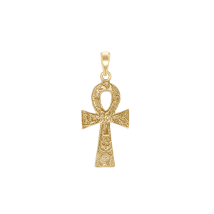 ITI NYC Egyptian Cross Pendant in 14K Gold