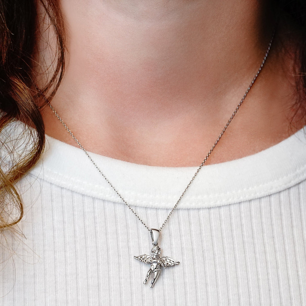 ITI NYC Angel Pendant in Sterling Silver