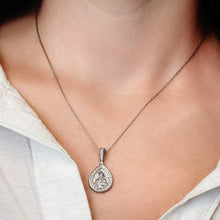 Load image into Gallery viewer, ITI NYC Mary and The 7 Swords Byzantine Double-Sided Pendant in Sterling Silver
