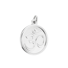Load image into Gallery viewer, ITI NYC Hindu Om Pendant in Sterling Silver
