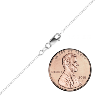 Soho Rolo Anklet in 14K White Gold
