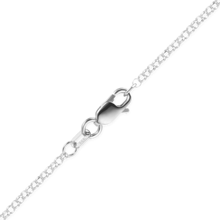 Soho Rolo Anklet in 14K White Gold