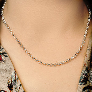 Soho Rolo Chain Necklace in Sterling Silver