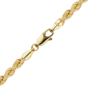 Riverside Blvd. Rope Chain Anklet in 14K Yellow Gold