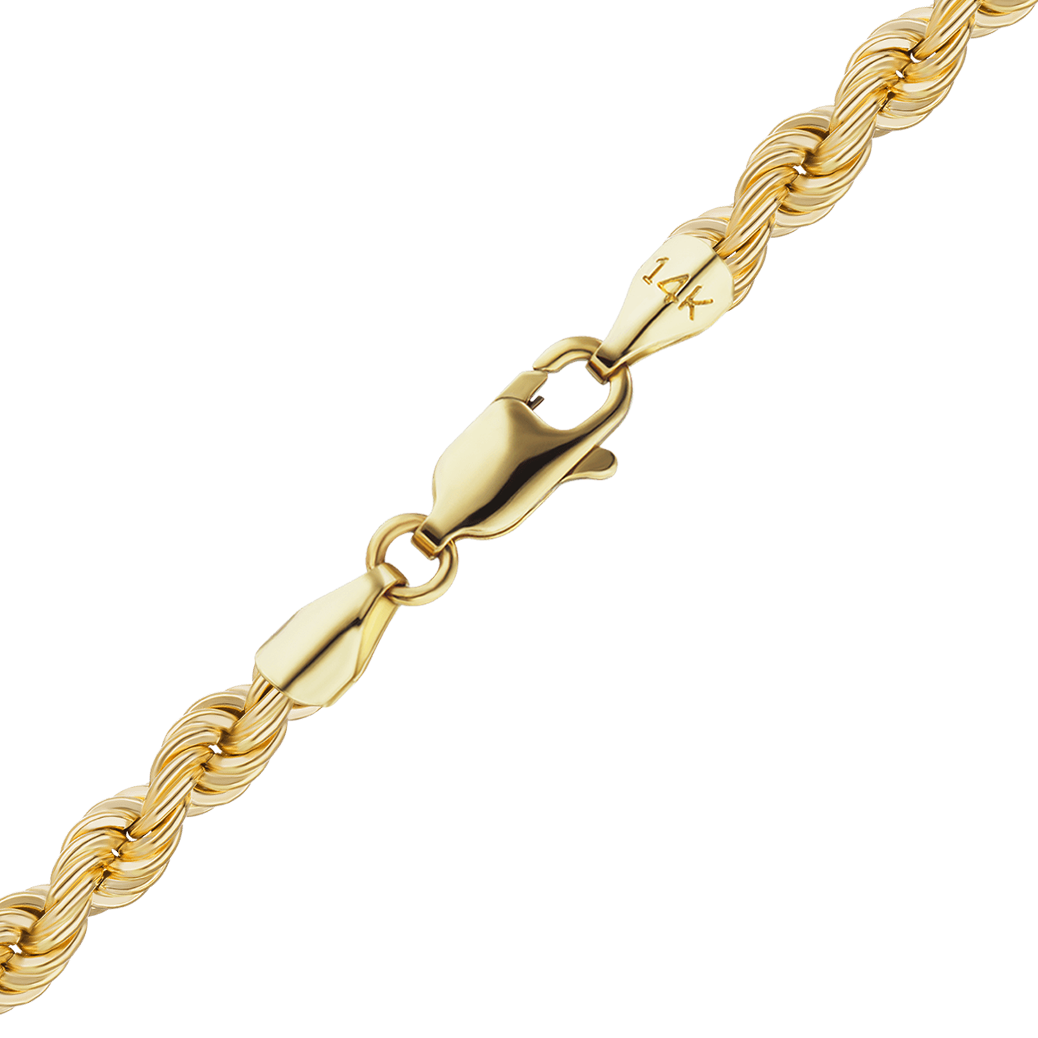 Riverside Blvd. Rope Anklet in 14K Yellow Gold ITI NYC