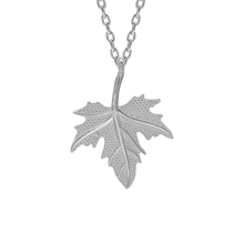 Load image into Gallery viewer, Maple Leaf Necklace in Sterling Silver (19 x 15mm)
