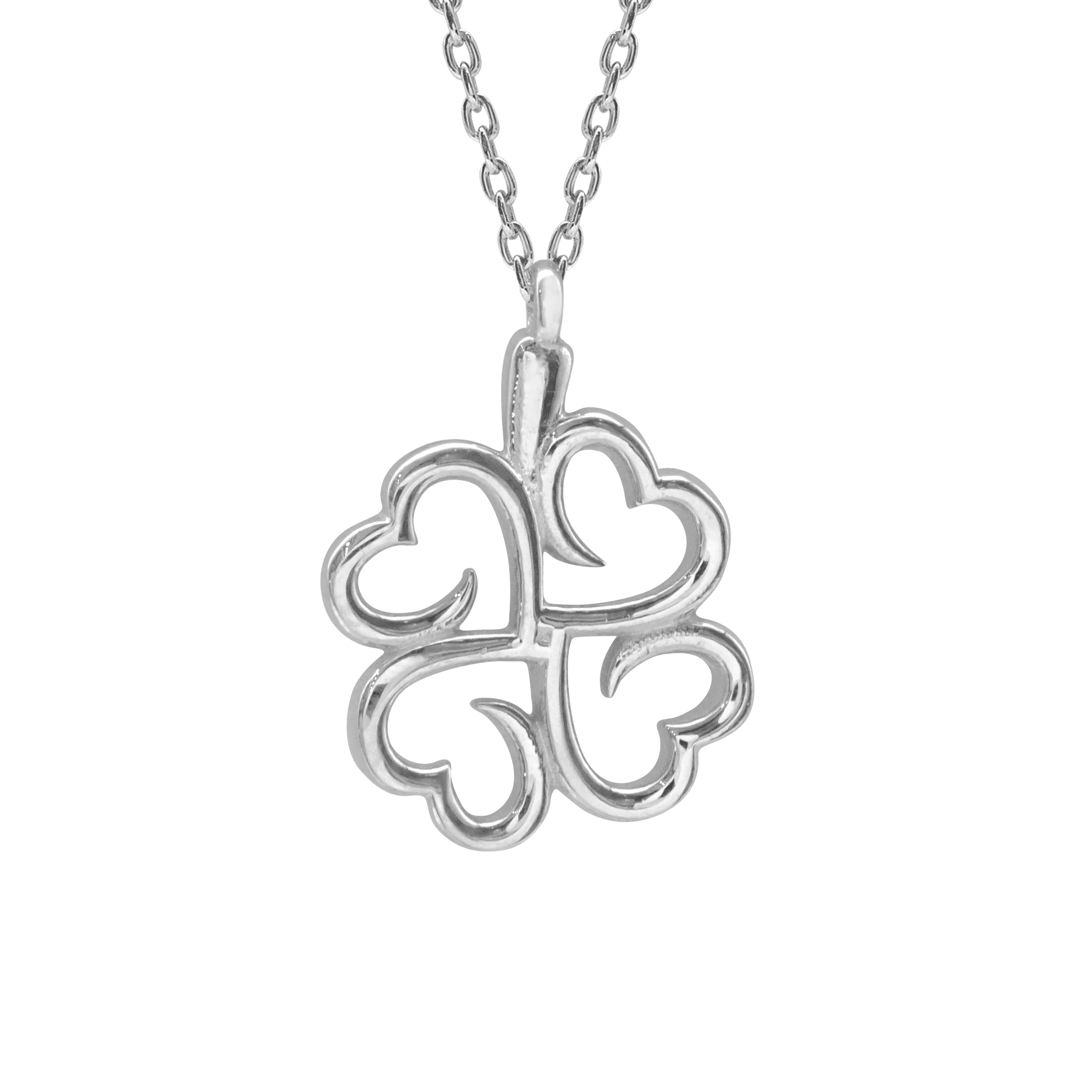Clover Heart Necklace - W/ Eternal Rose Box – Eternallove